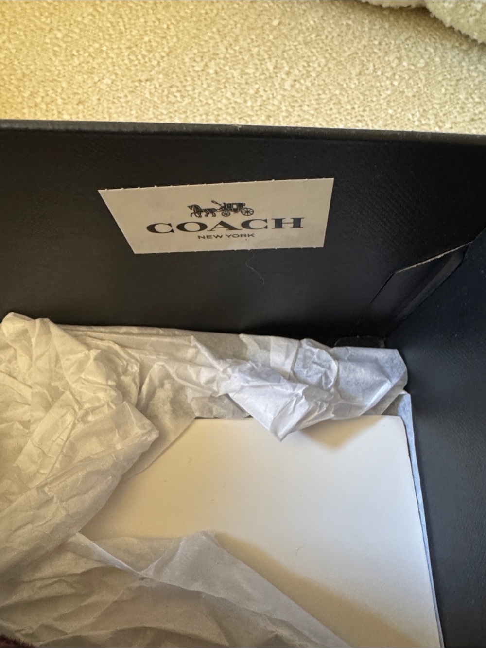 Coach Burgundy and Black Shearling Logo Sole Flats/slippers. NWT - Picture 5 of 5